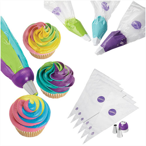 Wilton ColorSwirl Tri-Color Coupler Decorating set/9 - Image 2