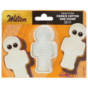 Wilton Cookie Cutter with Stamp Skeleton 7,5cm