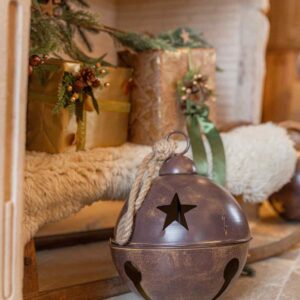 Giant hanging bell, rusty 1pcs