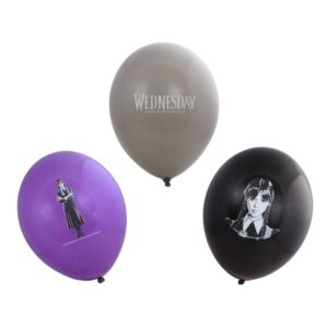 SET 6 LATEX BALLOONS 3 ASS WEDNESDAY ©