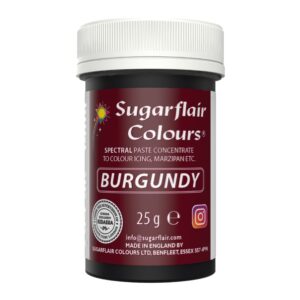 Sugarflair Paste Colour Burgundy 25g