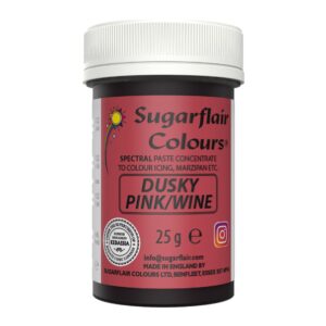 Sugarflair Paste Colour Dusky Pink/Wine 25g