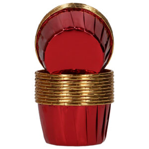 Wilton Muffin Cups Shiny Red pk/50